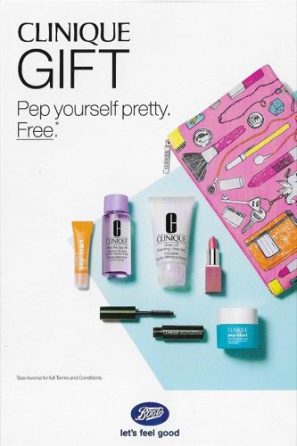 FREE Clinique Gift at Boots - Freshney 